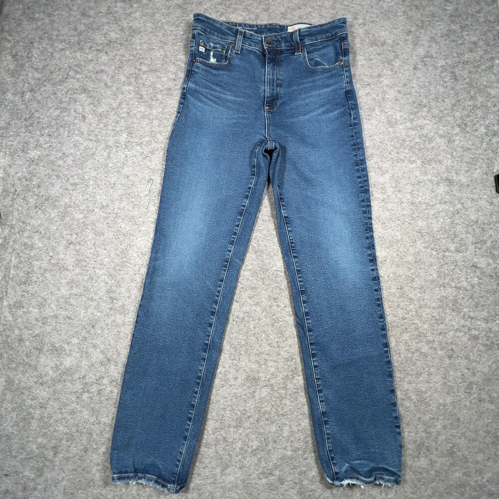 AG Saige Jeans Womens 28 Medium Wash High Rise Straight Casual Denim Japan